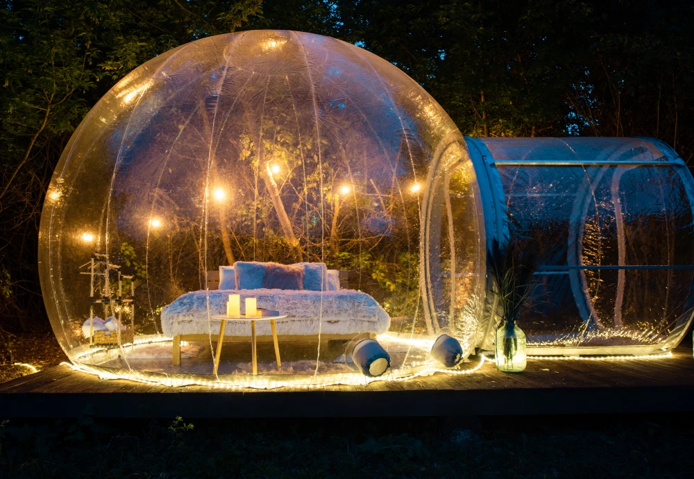 how to use a bubble tent