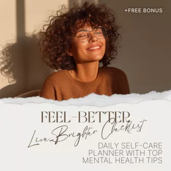 Daily Self-Care Checklist Planner for Anxiety, Stress & Mood