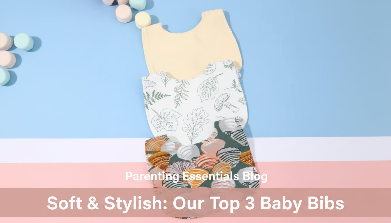 U-Shaped Waterproof Cotton Baby Bib with Pocket
