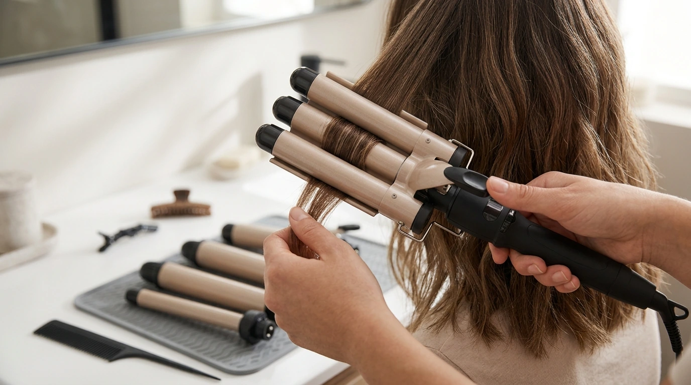 5-in-1 Waver + Curling Iron: Fast Heat, Any Hair Type