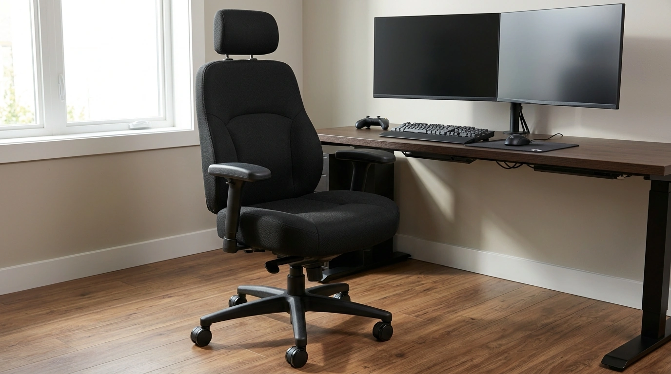 Big & Tall Ergonomic Office Chair Setup for Work and Gaming