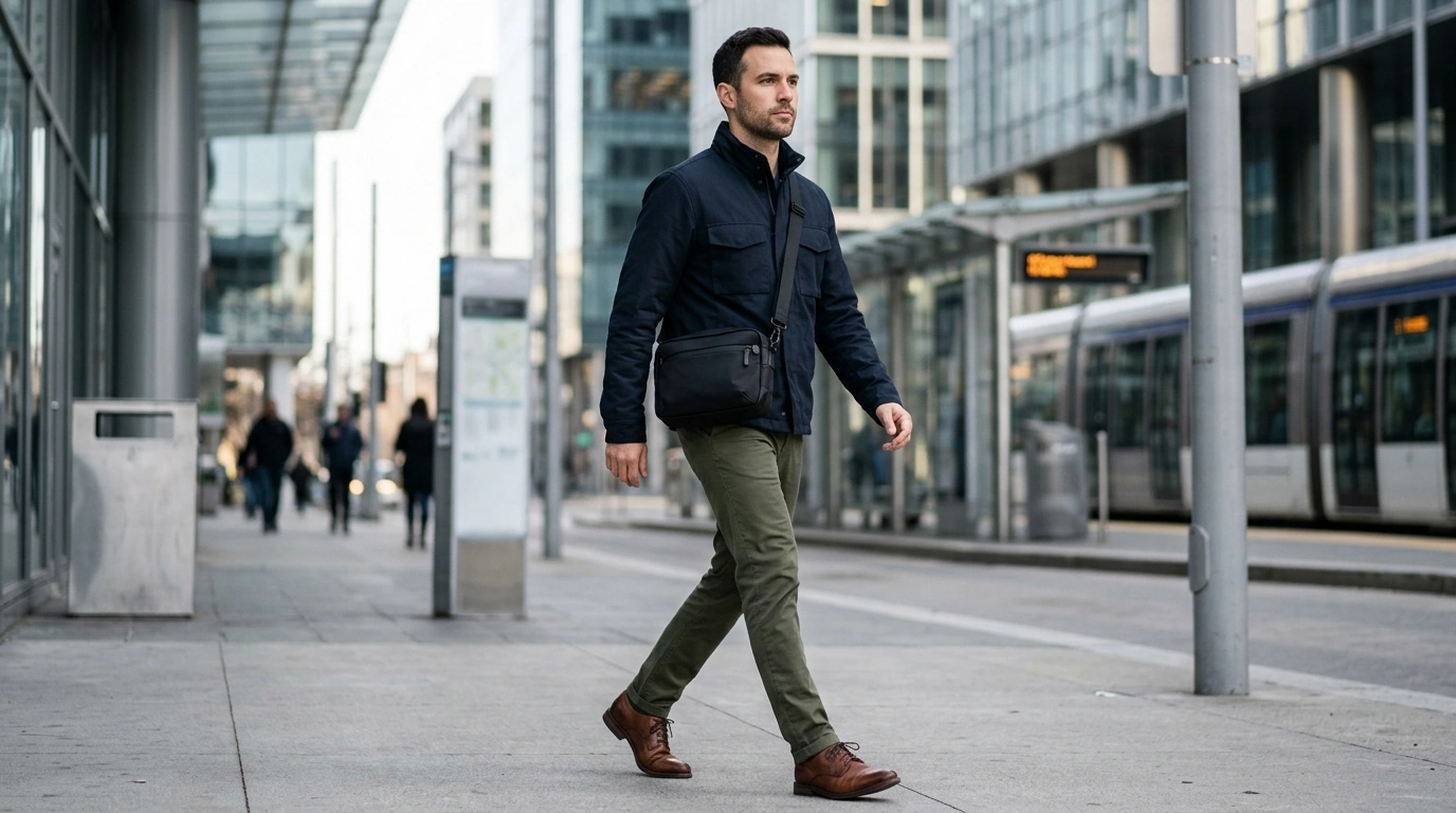Boss Black Shoulder Bag for Men: Work-to-Weekend