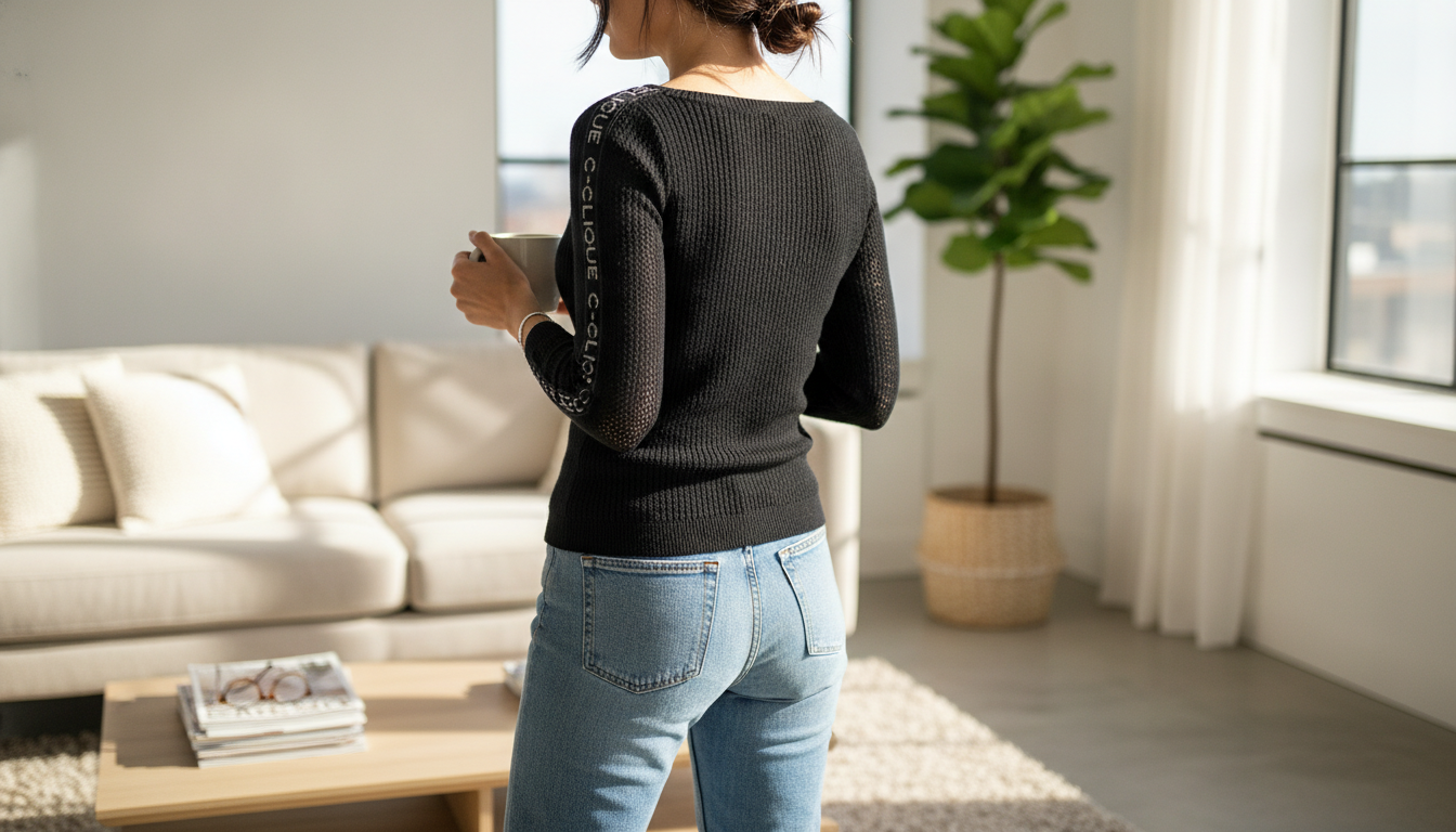 Pinko Black Round-Neck Knit: Fit, Styling & Care