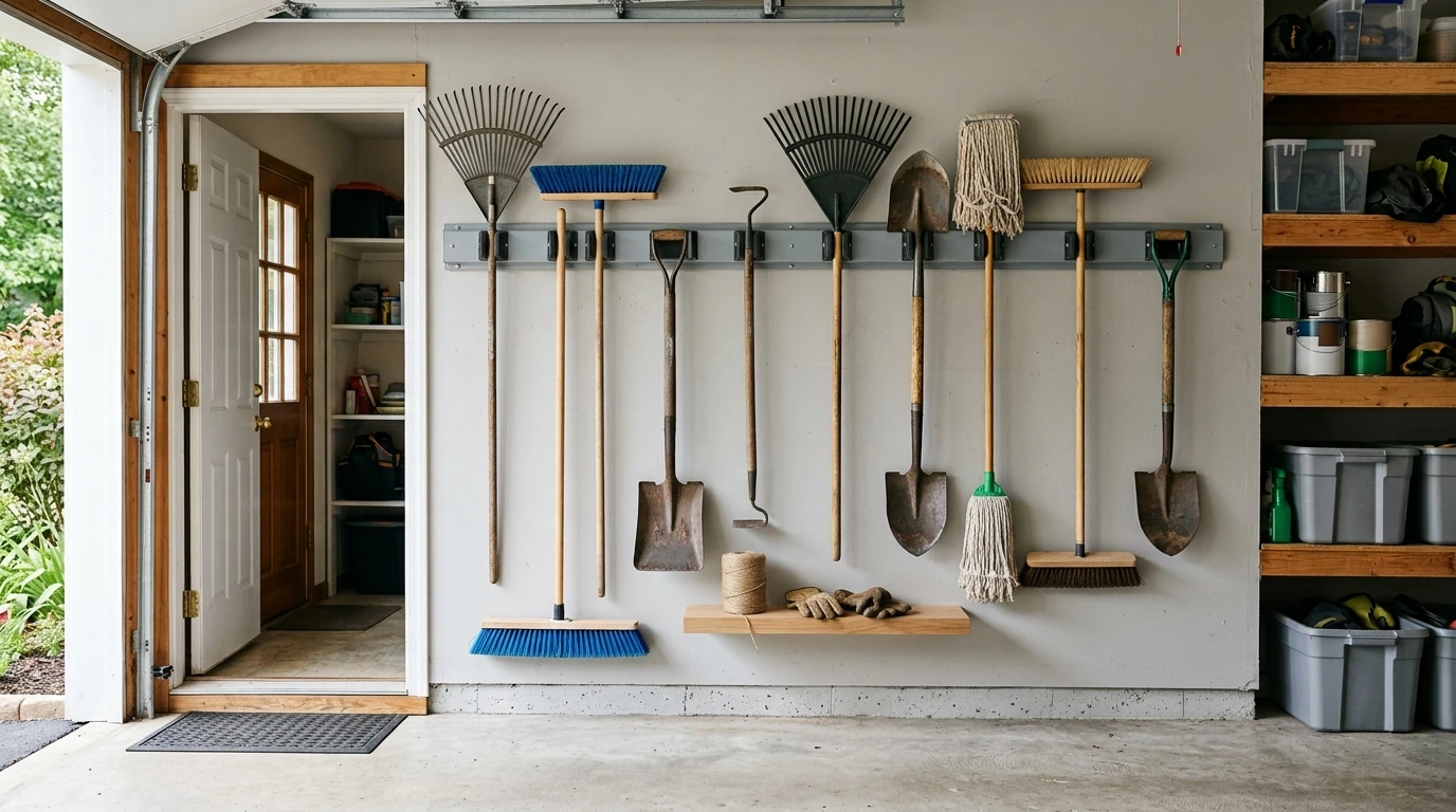 10-Slot Tool Organizer: Heavy-Duty Wall Rack Setup