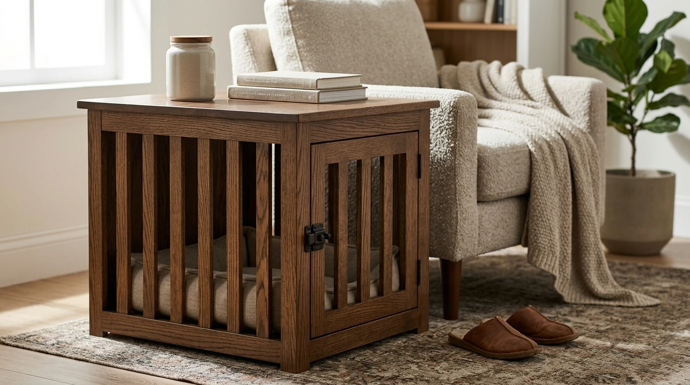 Best Wooden Dog Crate: Furniture Style vs Double Crate