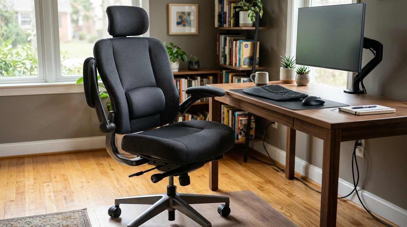 650lb Big & Tall Ergonomic Chair: 5D Flip Arms