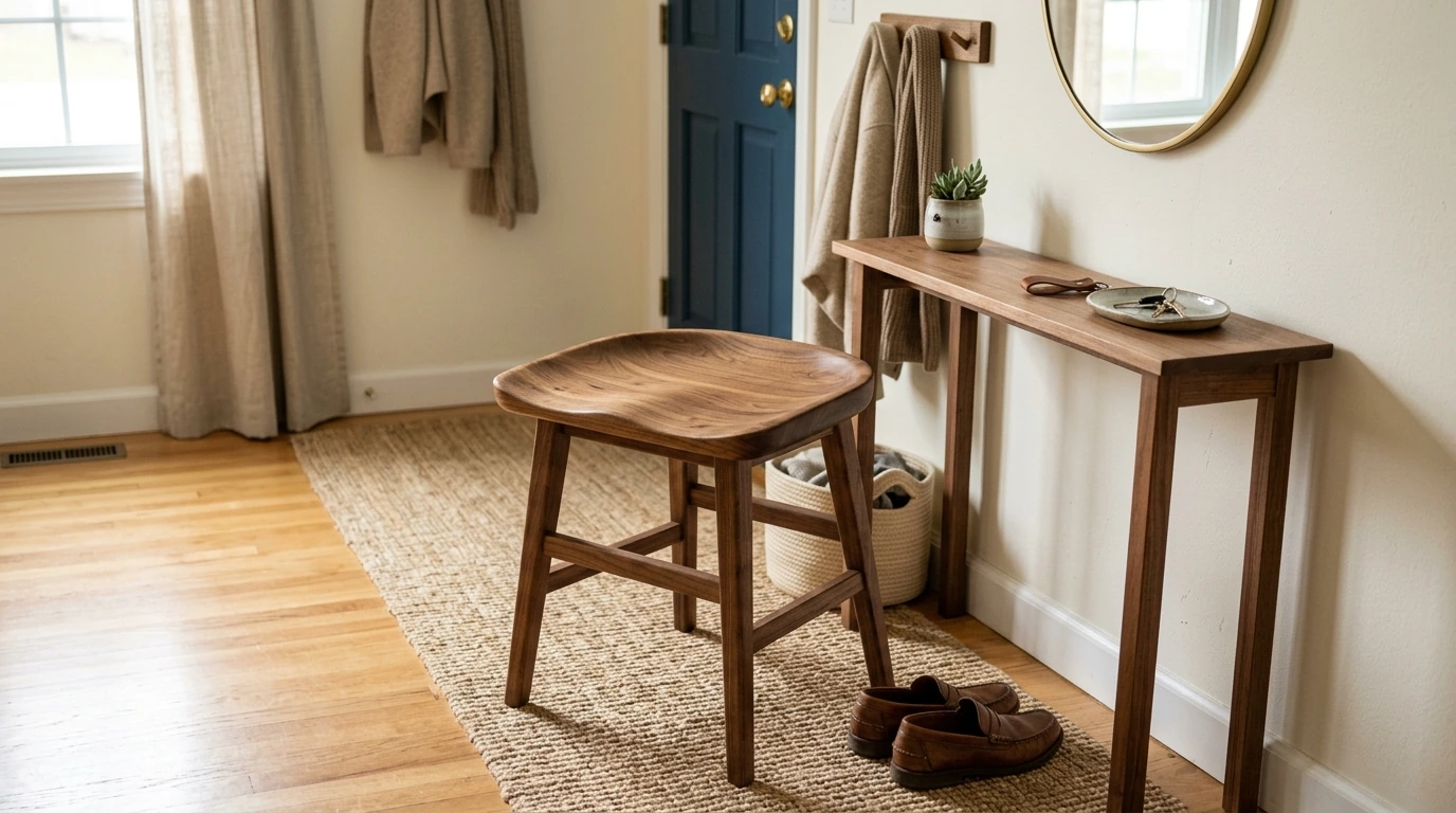 Retro Solid Wood Saddle Chair: Styling & Care Tips