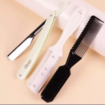 Foldable Wig Shaver & Comb Set: Quick Real Hair Touch-Ups